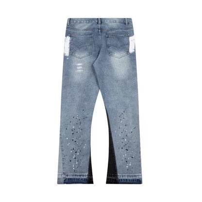"Paint" Flared Jeans